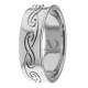 Dan Celtic Wave Wedding Band 7.00mm