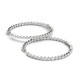 Diamond Hoop Earrings, Total Diamond Weight 1.14 Ctw. 1 Inch Round