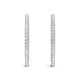 Diamond Hoop Earrings, Total Diamond Weight 2 Ctw. 1.2 Inch Round