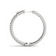 Diamond Hoop Earrings, Total Diamond Weight 3.40 Ctw. 0.6 Inch Round