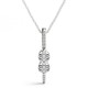 Diamond Two Stone Pendant, Total Diamond Weight 0.34 Ctw.