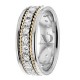 Santos Diamond Wedding Band 8mm 1.12 Ctw.