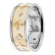 Rolando Diamond Wedding Band 8mm 0.12 Ctw.