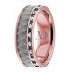 Jocelyn Black & Clear Diamond Wedding Band 7mm 0.54 Ctw.