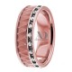 Jocelyn Black & Clear Diamond Wedding Band 7mm 0.54 Ctw.