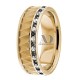 Jocelyn Black & Clear Diamond Wedding Band 7mm 0.54 Ctw.