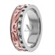 Jerald Black & Clear Diamond Wedding Band 7mm 0.54 Ctw.