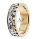 Jerald Black & Clear Diamond Wedding Band 7mm 0.54 Ctw.