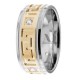 Roman Diamond Wedding Band 7.5mm 0.12 Ctw.