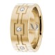 Emanuel Diamond Wedding Ring 8mm Wide 0.11 Ctw.