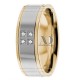 Reynaldo Diamond Wedding Ring 6.5mm Wide 0.06 Ctw.