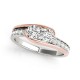 Two Stone Engagement Ring, 0.30 Ctw Side Stones