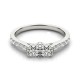 Two Stone Engagement Ring, 0.28 Ctw Side Stones