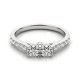 Two Stone Engagement Ring, 0.28 Ctw Side Stones