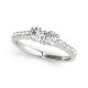 Two Stone Engagement Ring, 0.28 Ctw Side Stones