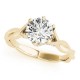 Engagement Ring, 0.11 Ctw. Diamond Side Stones