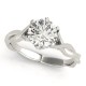 Engagement Ring, 0.11 Ctw. Diamond Side Stones