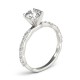 Engagement Ring, 0.29 Ctw. Diamond Side Stones