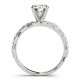 Engagement Ring, 0.29 Ctw. Diamond Side Stones