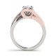 Engagement Ring, 0.19 Ctw. Diamond Side Stones