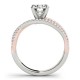 Engagement Ring, 0.28 Ctw. Diamond Side Stones