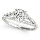 Engagement Ring, 0.17 Ctw. Diamond Side Stones