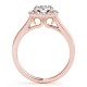 Engagement Ring, 0.32 Ctw. Diamond Side Stones