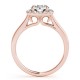 Engagement Ring, 0.32 Ctw. Diamond Side Stones