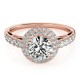 Engagement Ring, 0.57 Ctw. Diamond Side Stones