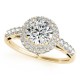 Engagement Ring, 0.57 Ctw. Diamond Side Stones