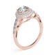 Engagement Ring, 0.57 Ctw. Diamond Side Stones