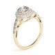 Engagement Ring, 0.57 Ctw. Diamond Side Stones