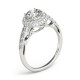 Engagement Ring, 0.57 Ctw. Diamond Side Stones