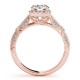 Engagement Ring, 0.31 Ctw. Diamond Side Stones