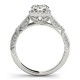 Engagement Ring, 0.31 Ctw. Diamond Side Stones