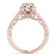 Engagement Ring, 0.35 Ctw. Diamond Side Stones