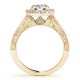 Engagement Ring, 0.58 Ctw. Diamond Side Stones