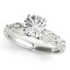 Engagement Ring, 0.06 Ctw. Diamond Side Stones