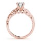 Engagement Ring, 0.06 Ctw. Diamond Side Stones