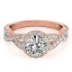 Engagement Ring, 0.47 Ctw. Diamond Side Stones