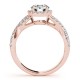 Engagement Ring, 0.47 Ctw. Diamond Side Stones