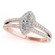 Engagement Ring, 0.34 Ctw. Diamond Side Stones