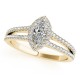 Engagement Ring, 0.34 Ctw. Diamond Side Stones