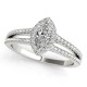 Engagement Ring, 0.34 Ctw. Diamond Side Stones