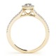 Engagement Ring, 0.34 Ctw. Diamond Side Stones
