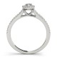 Engagement Ring, 0.34 Ctw. Diamond Side Stones