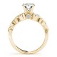 Engagement Ring, 0.04 Ctw. Diamond Side Stones