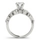 Engagement Ring, 0.04 Ctw. Diamond Side Stones