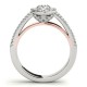 Engagement Ring, 0.44 Ctw. Diamond Side Stones