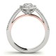 Engagement Ring, 0.44 Ctw. Diamond Side Stones